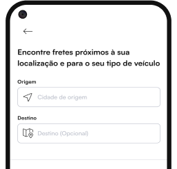 Disponibilidade para novos fretes